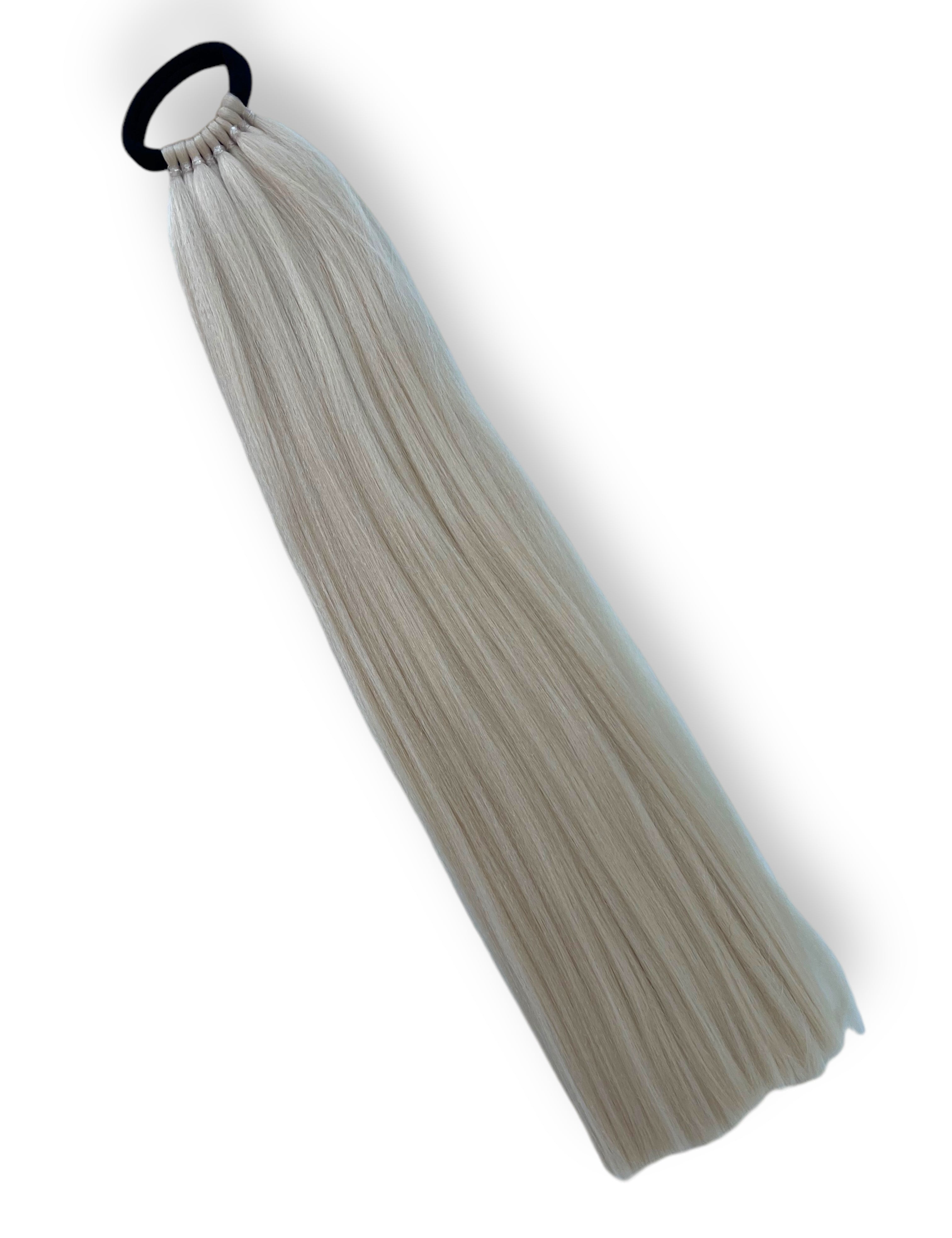 Ash Blonde - Natural Short Ponytail Extension