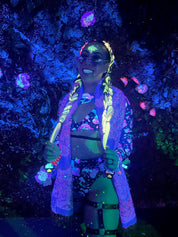 Magician - White Glow In The Dark Braiding Hair