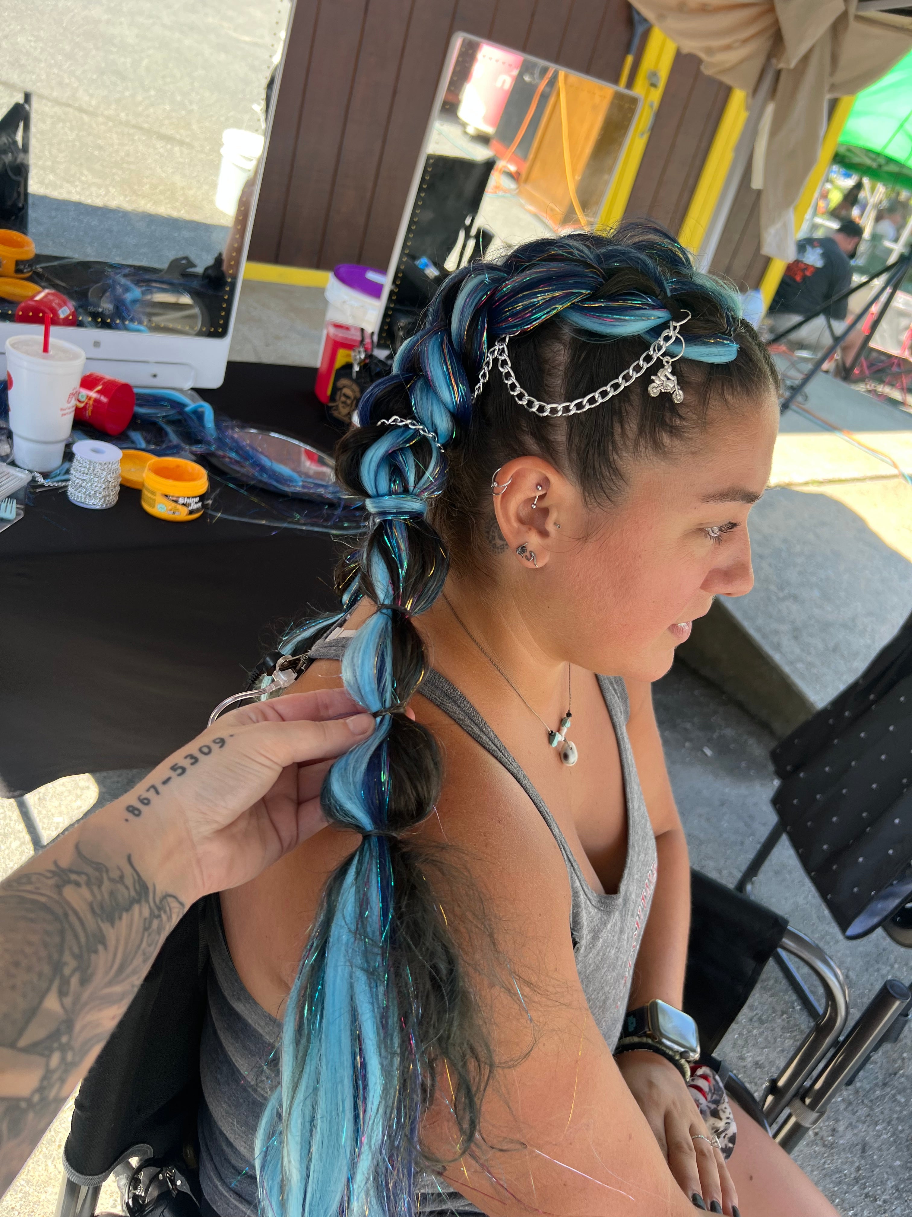 Aquachobee - Baby Blue Braiding Hair