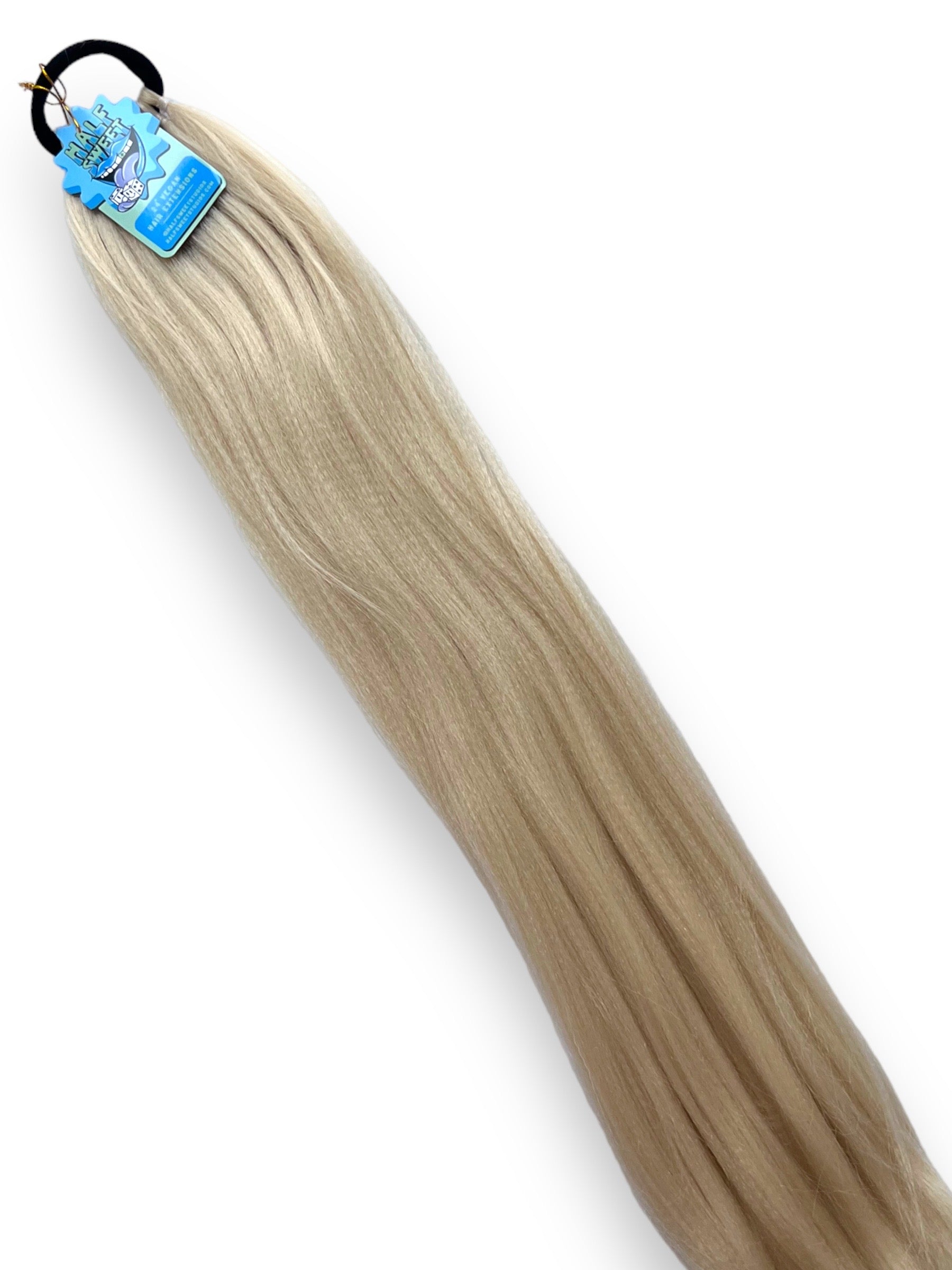Ash Blonde - Long Natural Ponytail Extension