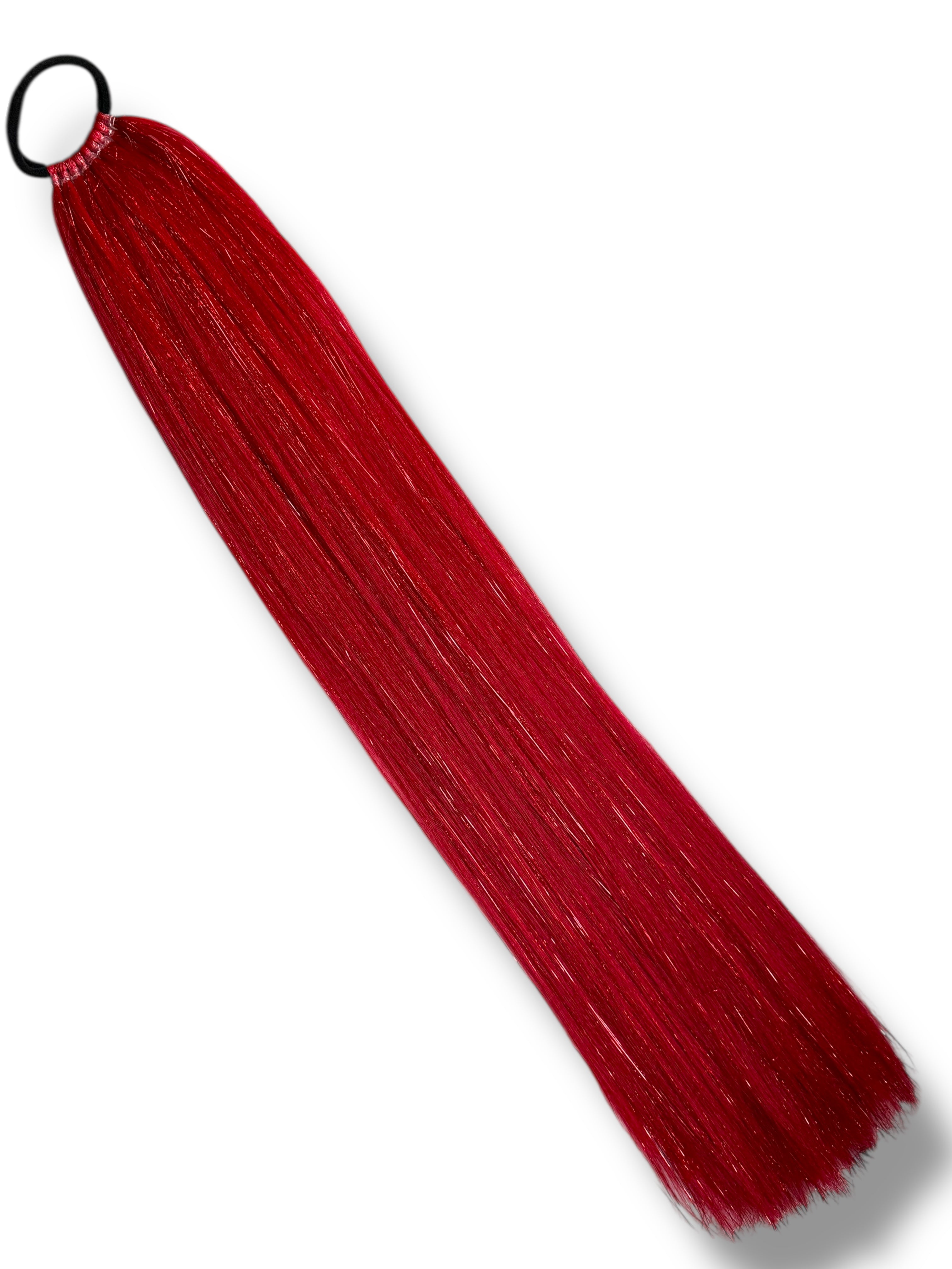 Cherry On Top - Long Tinsel Ponytail Extension