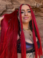 Cherry On Top - Long Tinsel Ponytail Extension