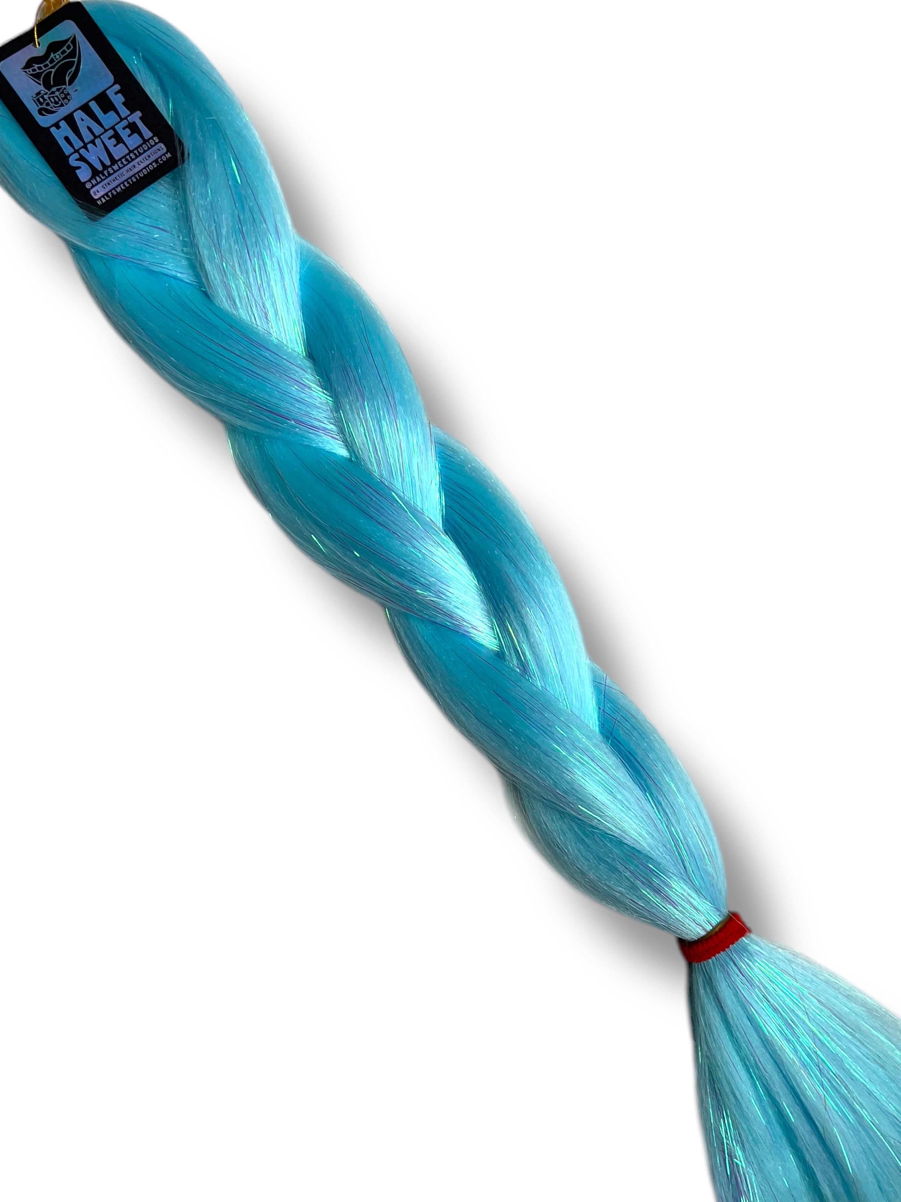 Gen Z - Icy Blue Tinsel Braiding Hair