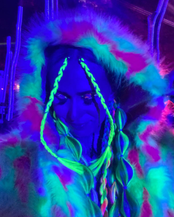 Influence - UV Neon Yellow Braiding Hair
