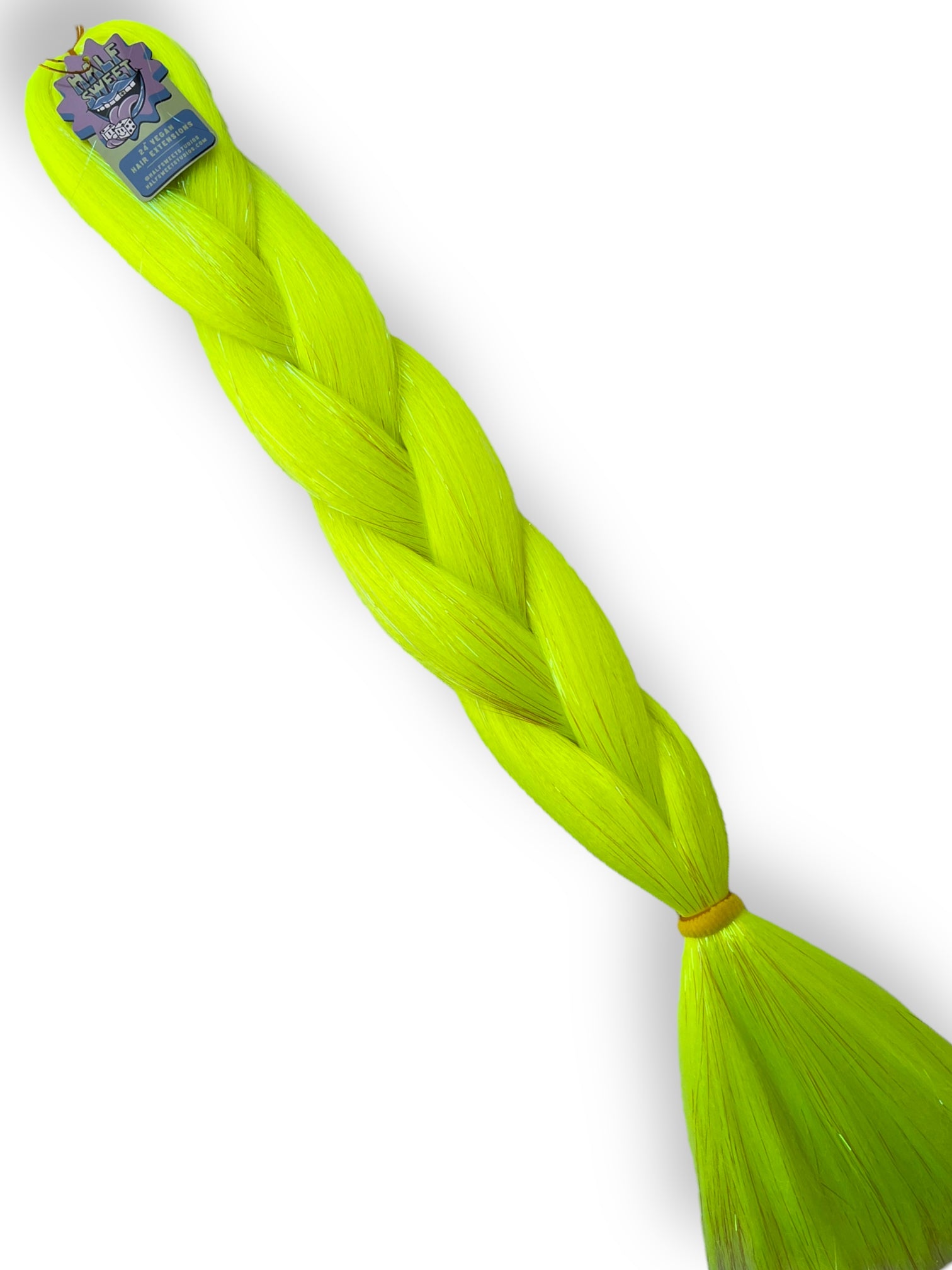 Influence - UV Neon Yellow Tinsel Braiding Hair