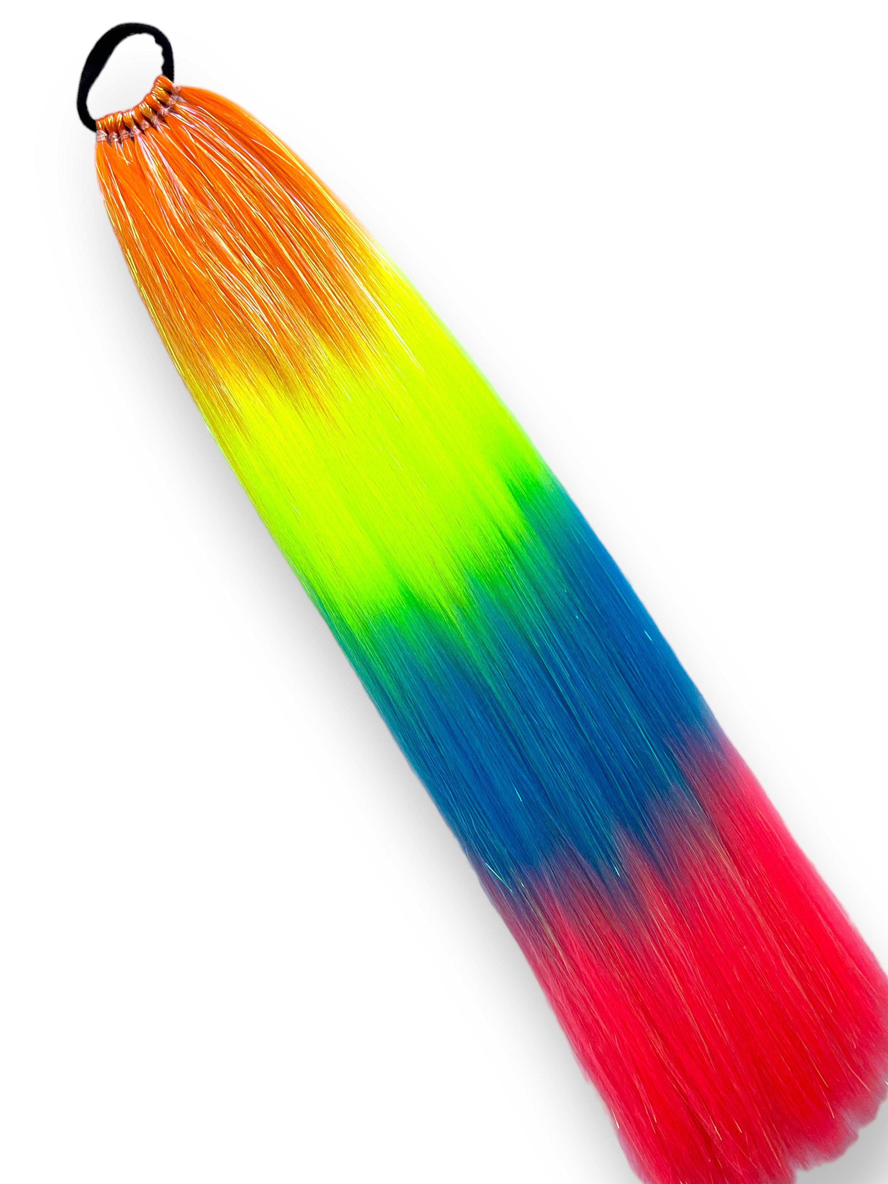 Luna - Long Ombre Tinsel Ponytail Extension