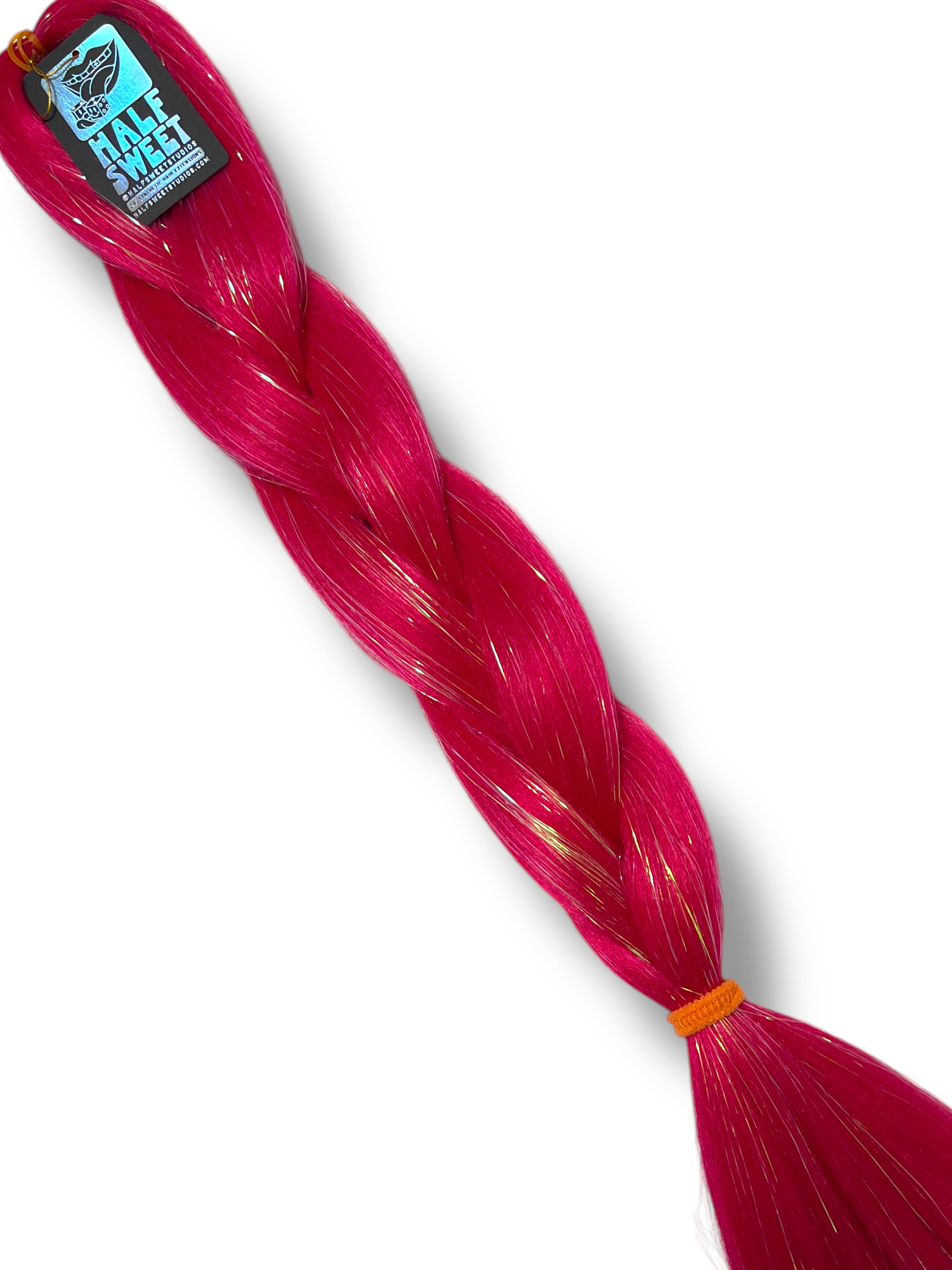 Mob Wife - Fruity Pink Tinsel Braiding Hair