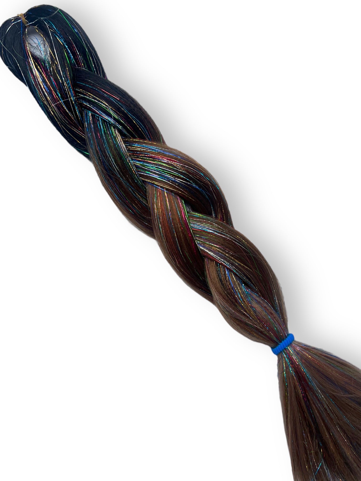 Raven - Tinsel Ombré Braiding Hair