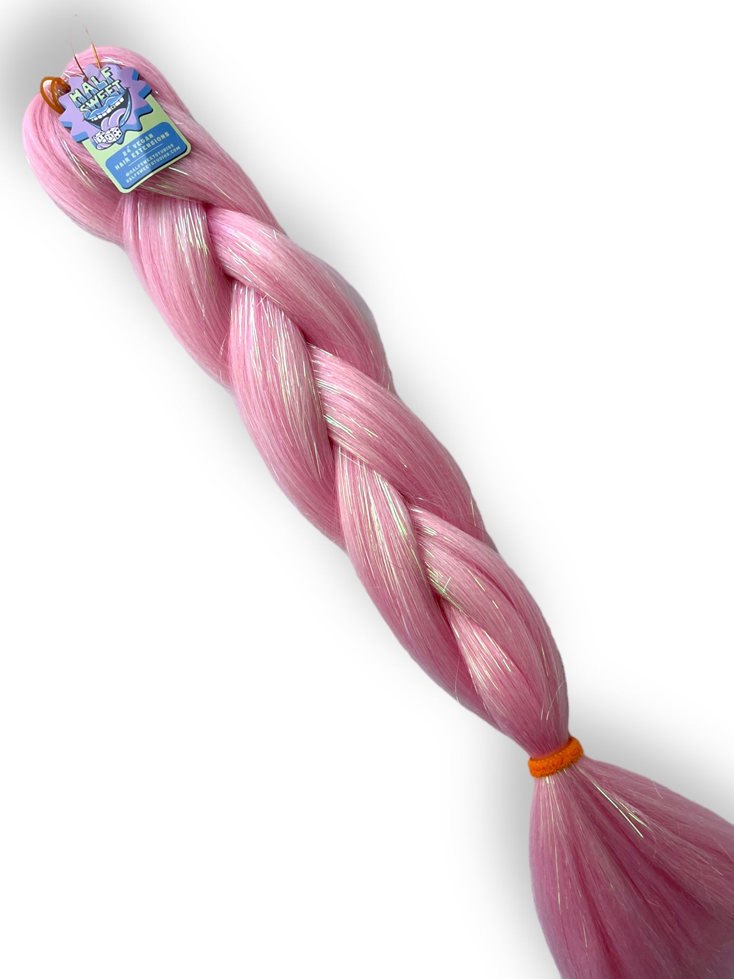 Stay In Your Lane - Pastel Pink Tinsel Braiding Hair
