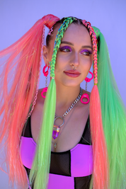 Sheet Freak - Peach Tinsel Braiding Hair