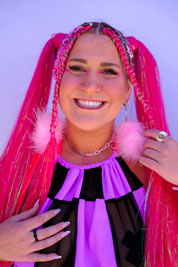 Mob Wife - Fruity Pink Tinsel Braiding Hair
