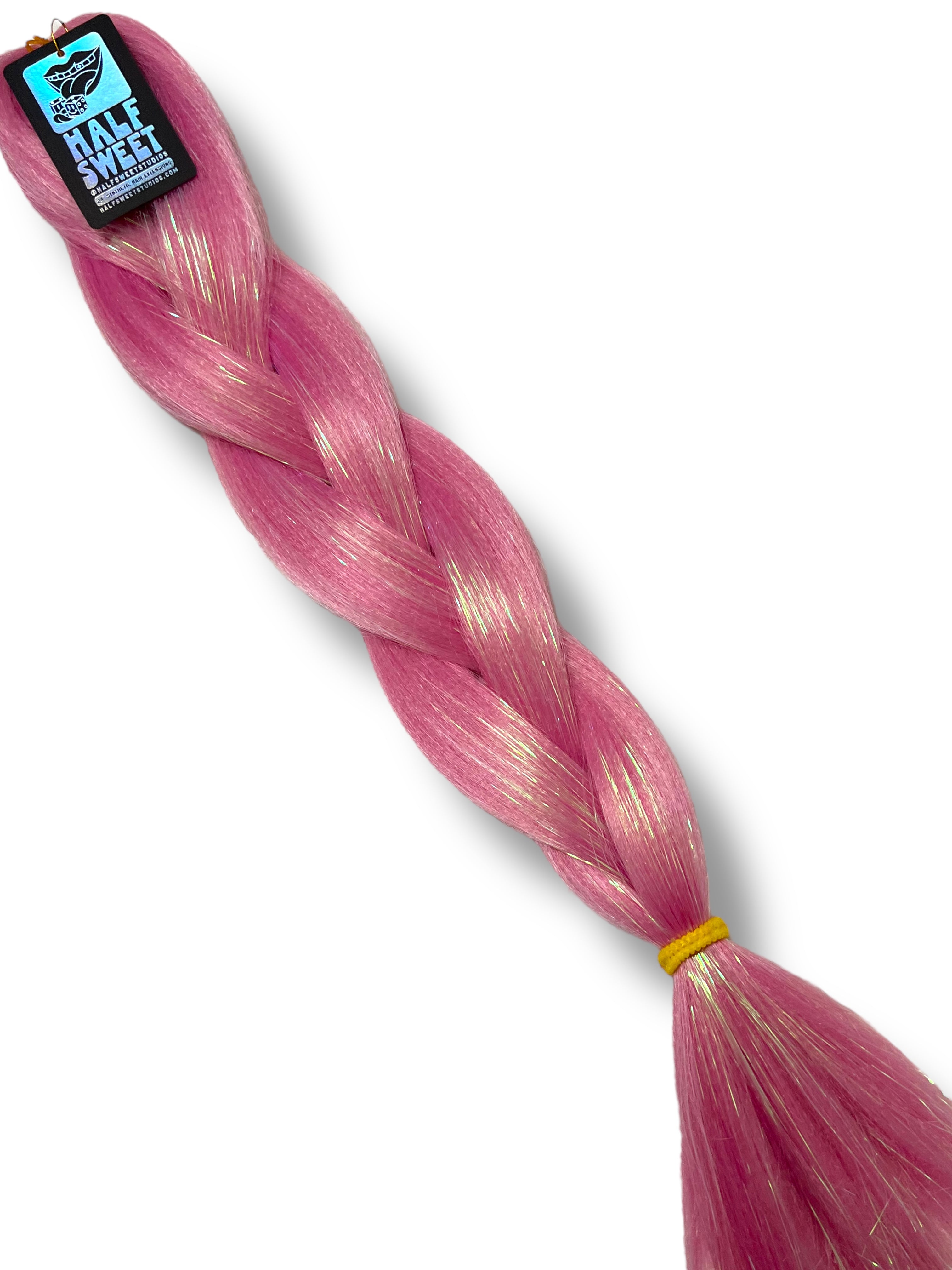 Shortcake - Candy Pink Tinsel Braiding Hair