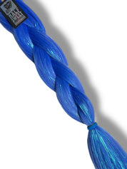 Tapped Out - Indigo Tinsel Braiding Hair