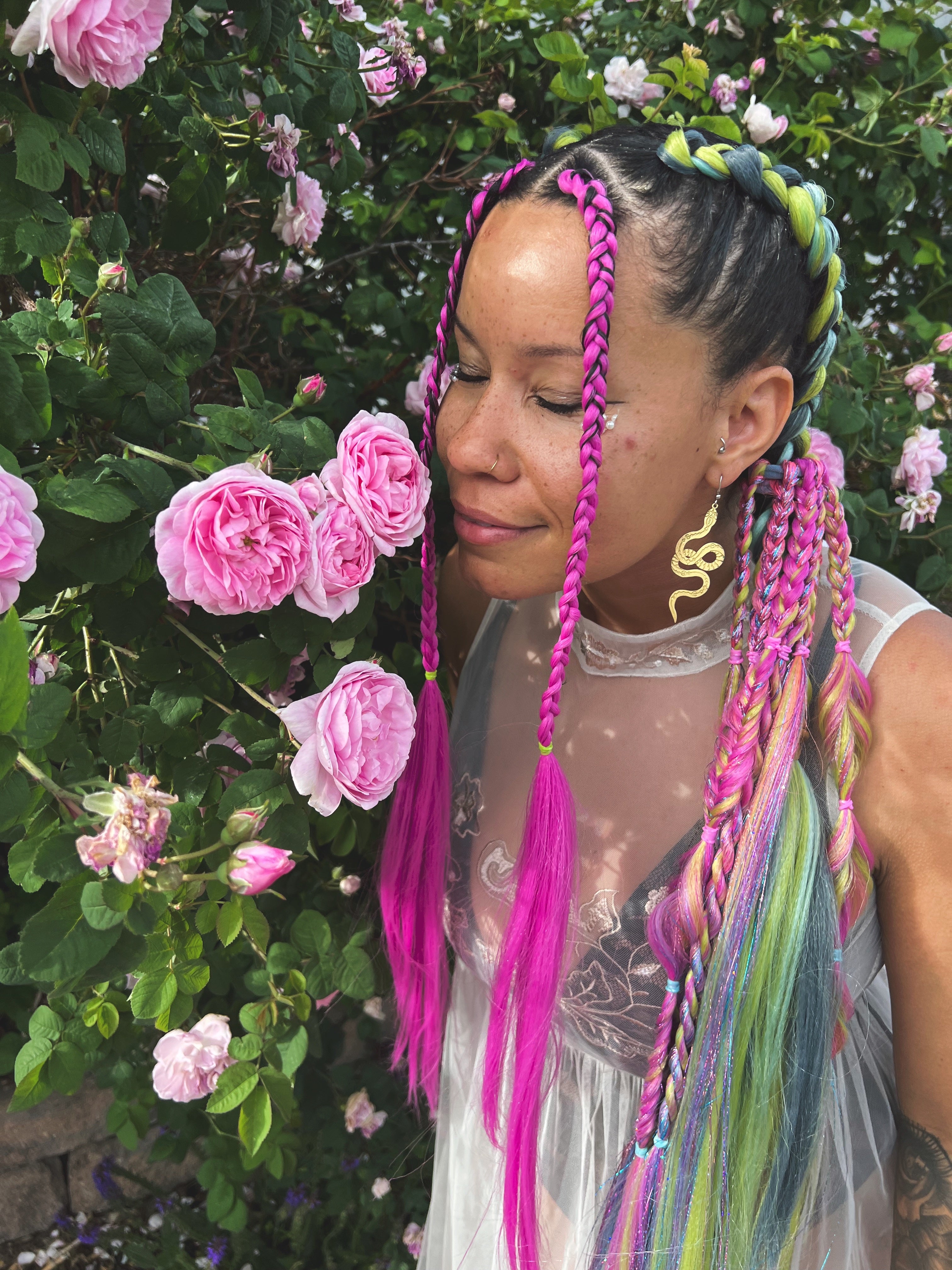 Flora - Magenta Braiding Hair