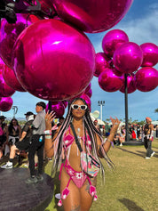Stay In Your Lane - Pastel Pink Tinsel Braiding Hair
