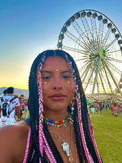 Stay In Your Lane - Pastel Pink Tinsel Braiding Hair