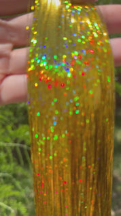 Gold Tinsel Extensions - 20g
