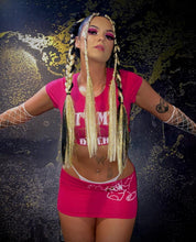 Sonny - White with Gold Tinsel Braiding Hair