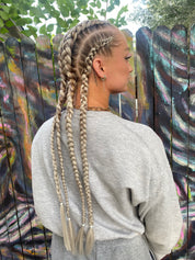 High Tech - Silver Braiding Hair