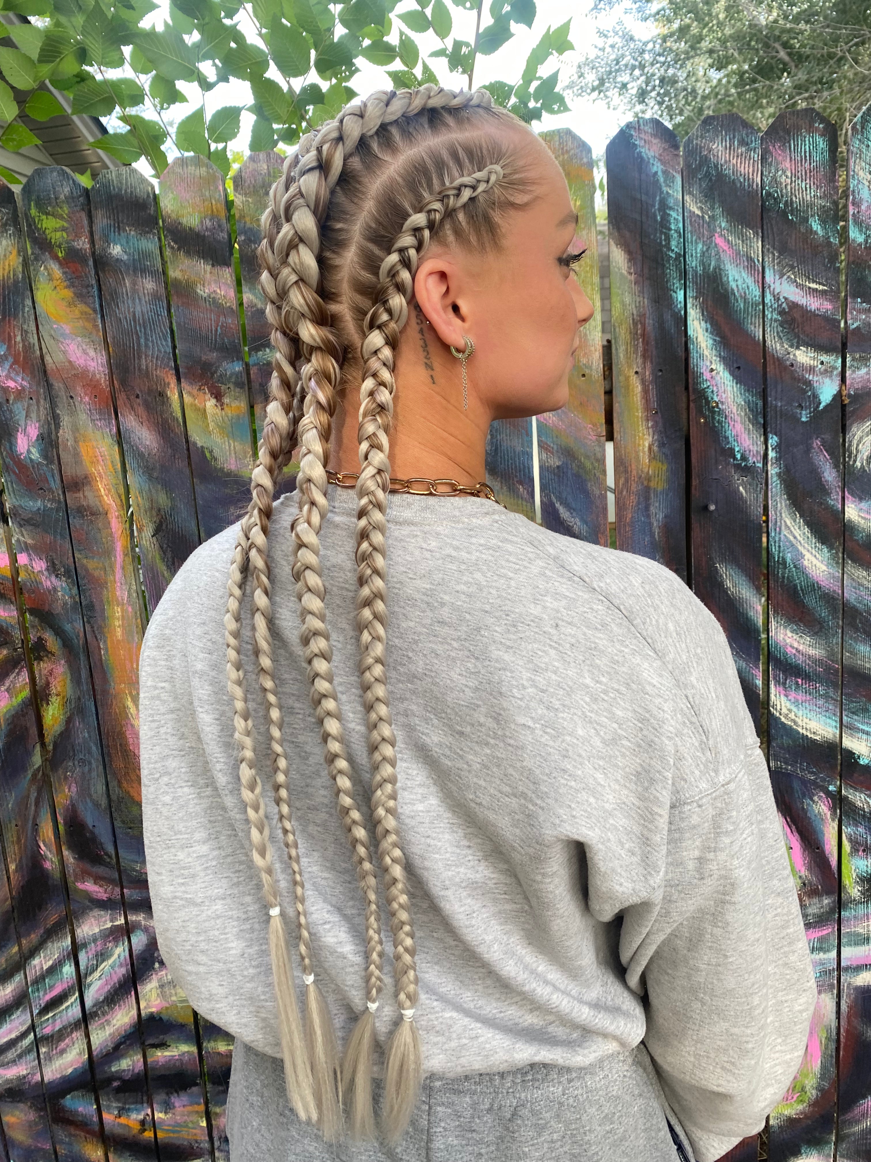 High Tech - Silver Braiding Hair
