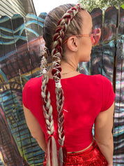 Wine Mom - Burgundy Braiding Hair