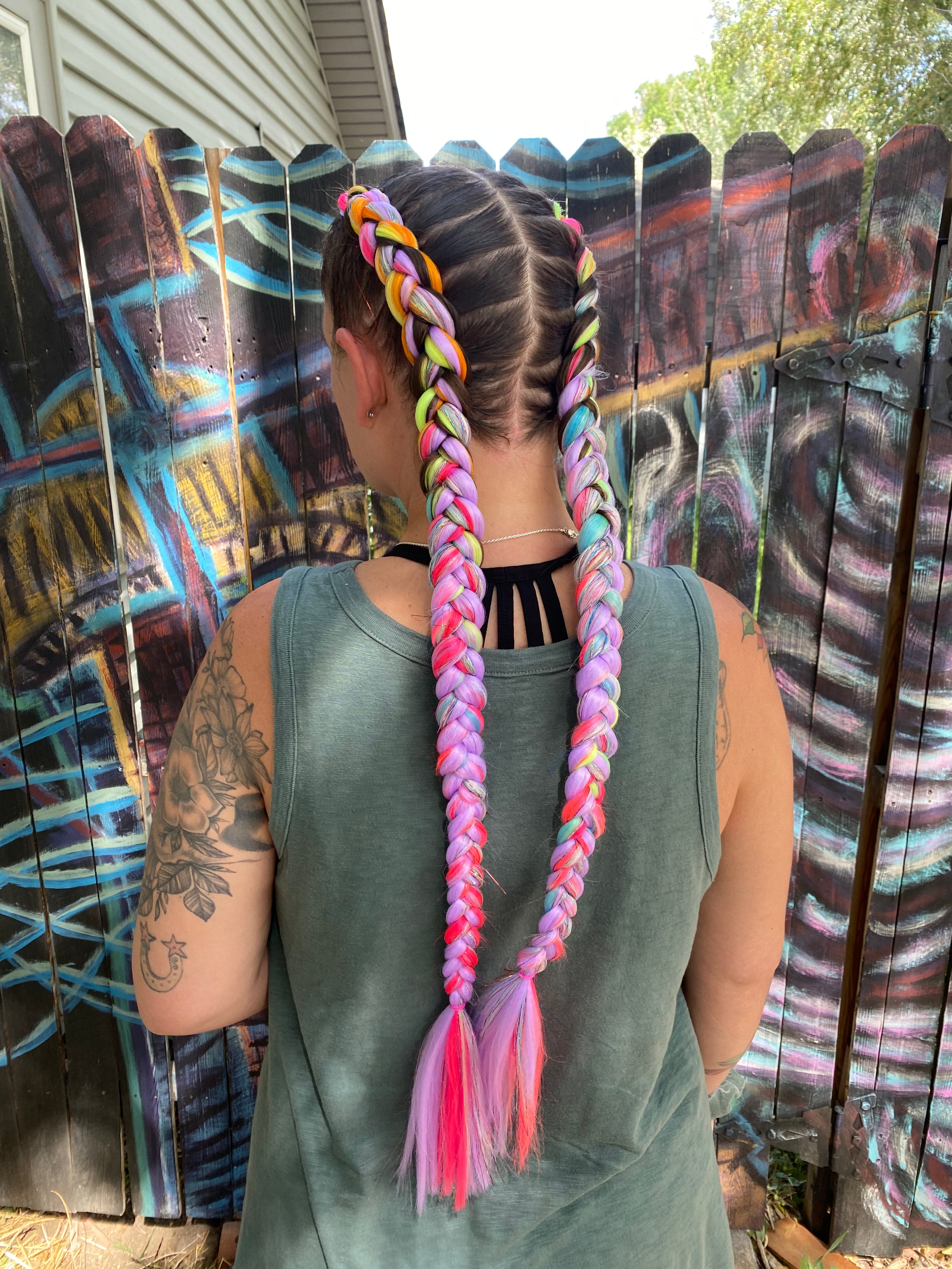 Luna - Rainbow Braiding Hair