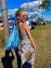 Place To Be - Teal Tinsel Braiding Hair