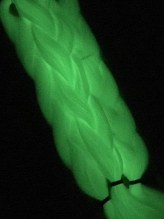 Magician - White Glow In The Dark Braiding Hair