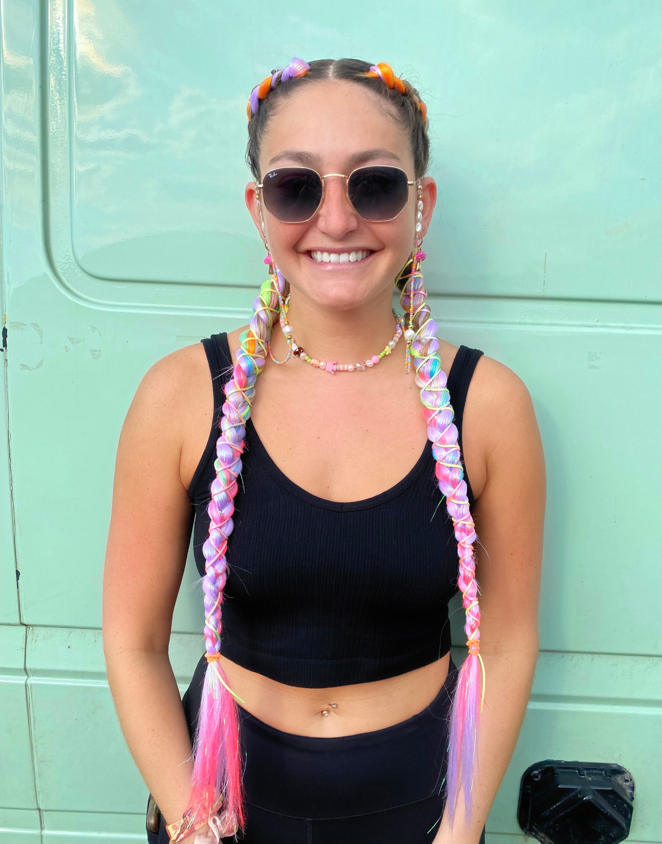 Luna - Rainbow Braiding Hair
