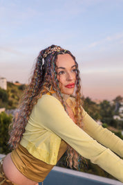 Raven - Ombré Tinsel Curly Hair