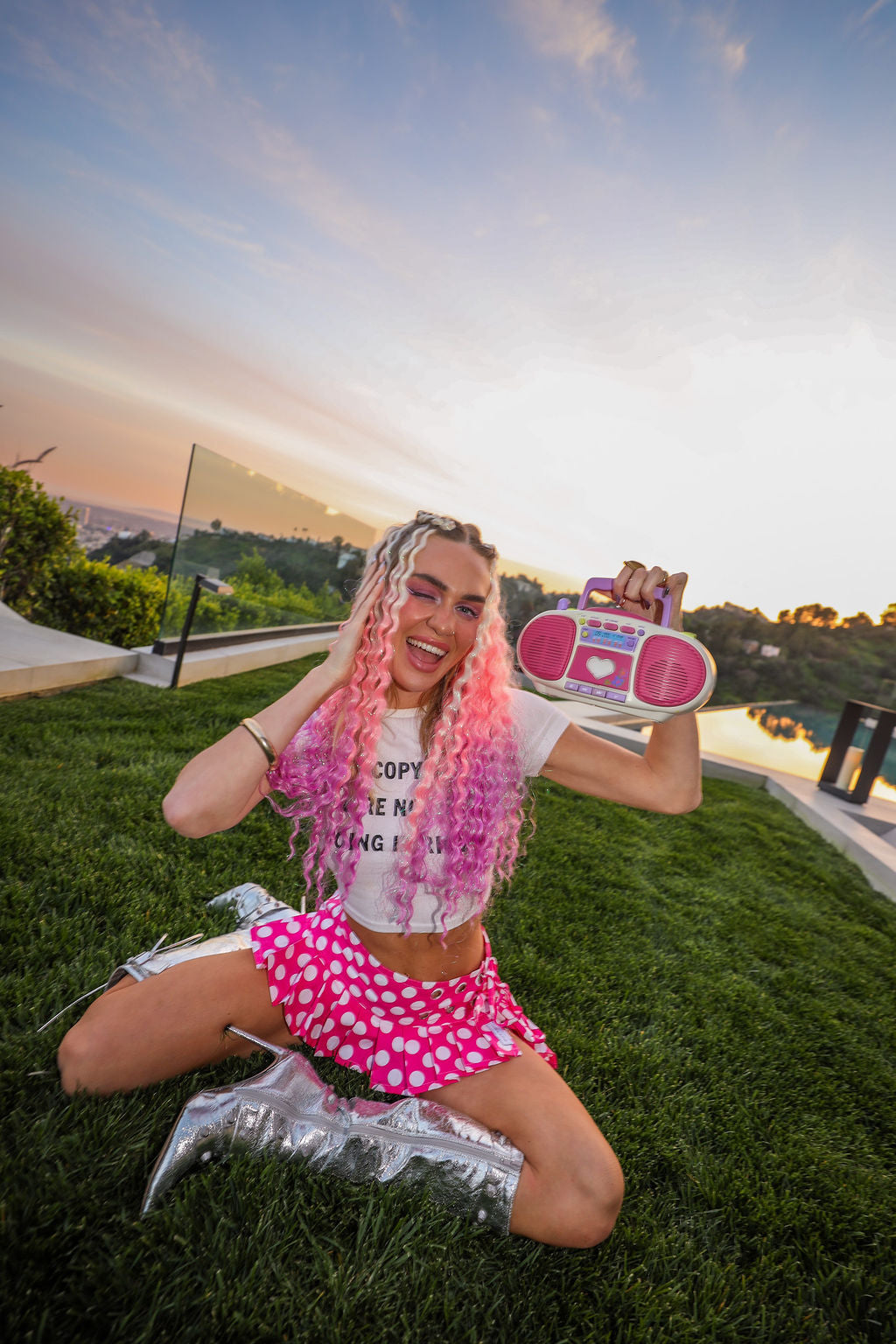 Dollhouse - Ombré Tinsel Curly Hair