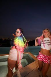 Fast & Left - Ombré Tinsel Curly Hair