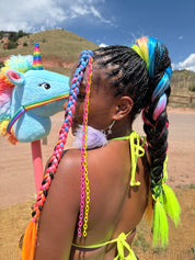 Sin City - Long Ombre Tinsel Ponytail Extension