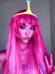 Shortcake - Candy Pink Tinsel Braiding Hair