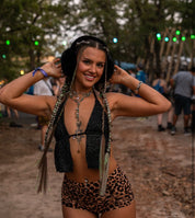 High Tech - Silver Tinsel Braiding Hair
