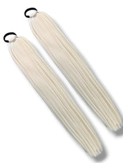 Ash Blonde - Long Natural Ponytail Extension