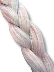Blossom - Icy Peach Tinsel Braiding Hair