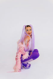 No Collabs - Lilac Tinsel Braiding Hair
