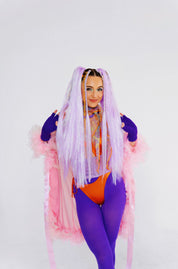 No Collabs - Lilac Tinsel Braiding Hair