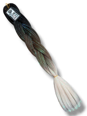 Brunette/Blonde Ombré Tinsel Braiding Hair