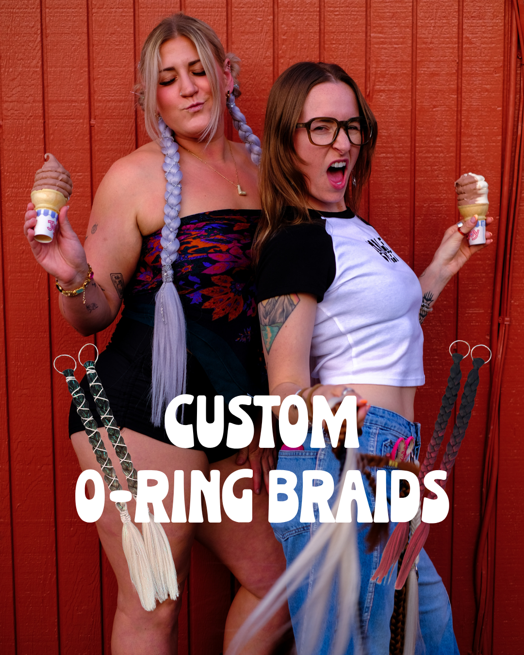 Custom O-Ring Braids Set of 2
