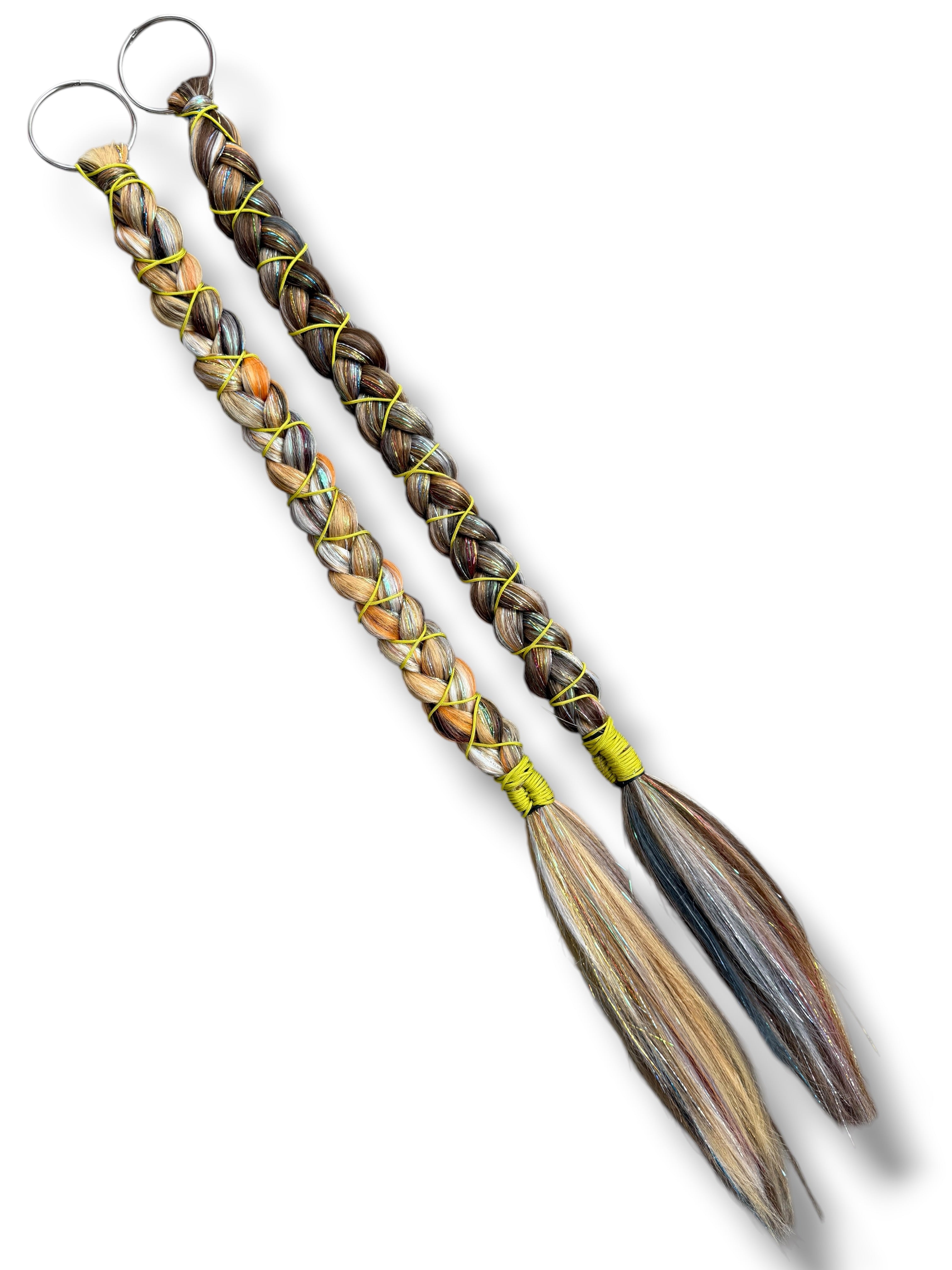Clip On O-Ring Festival Braid Extension Set