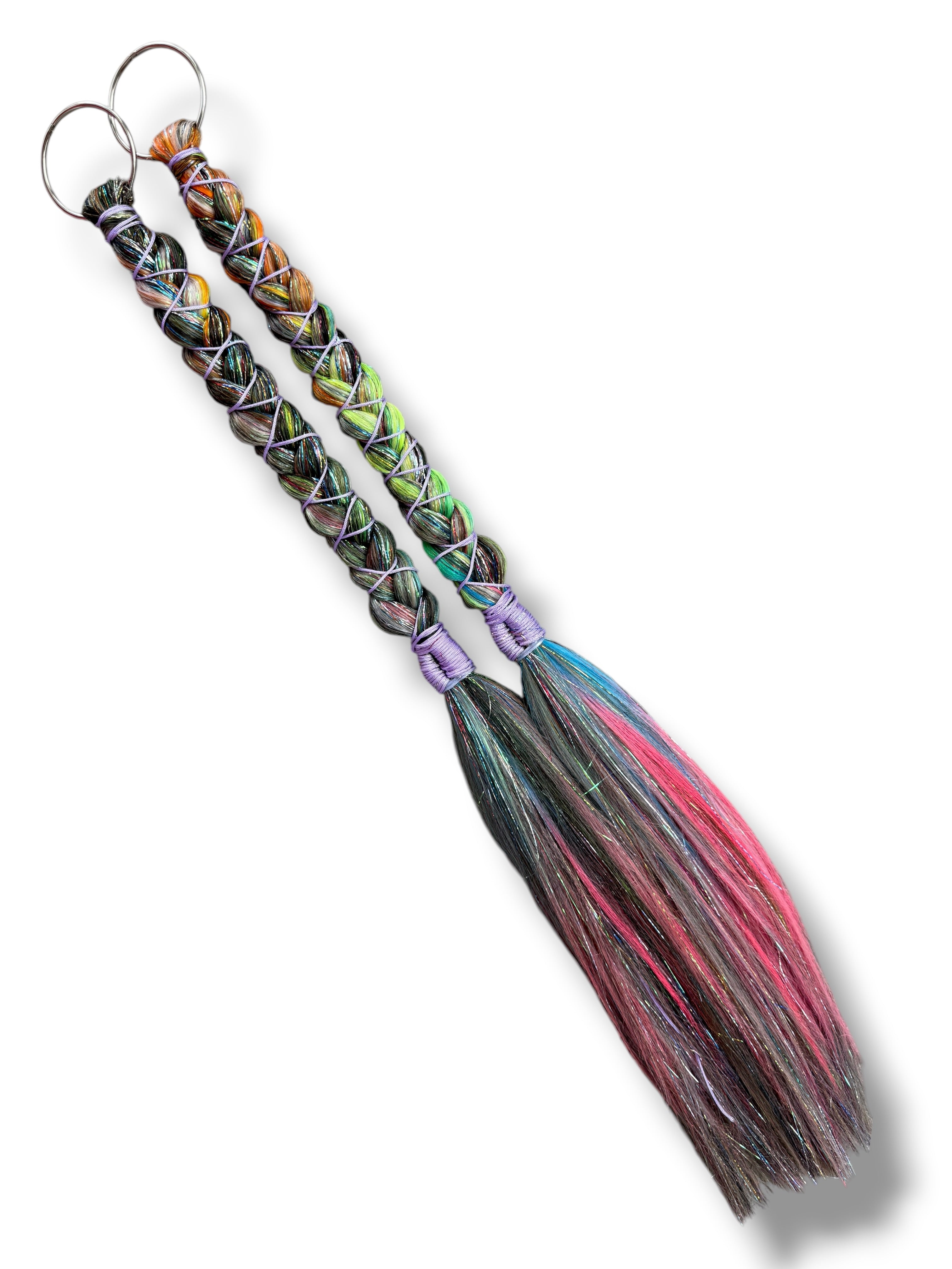Clip On O-Ring Festival Braid Extension Set