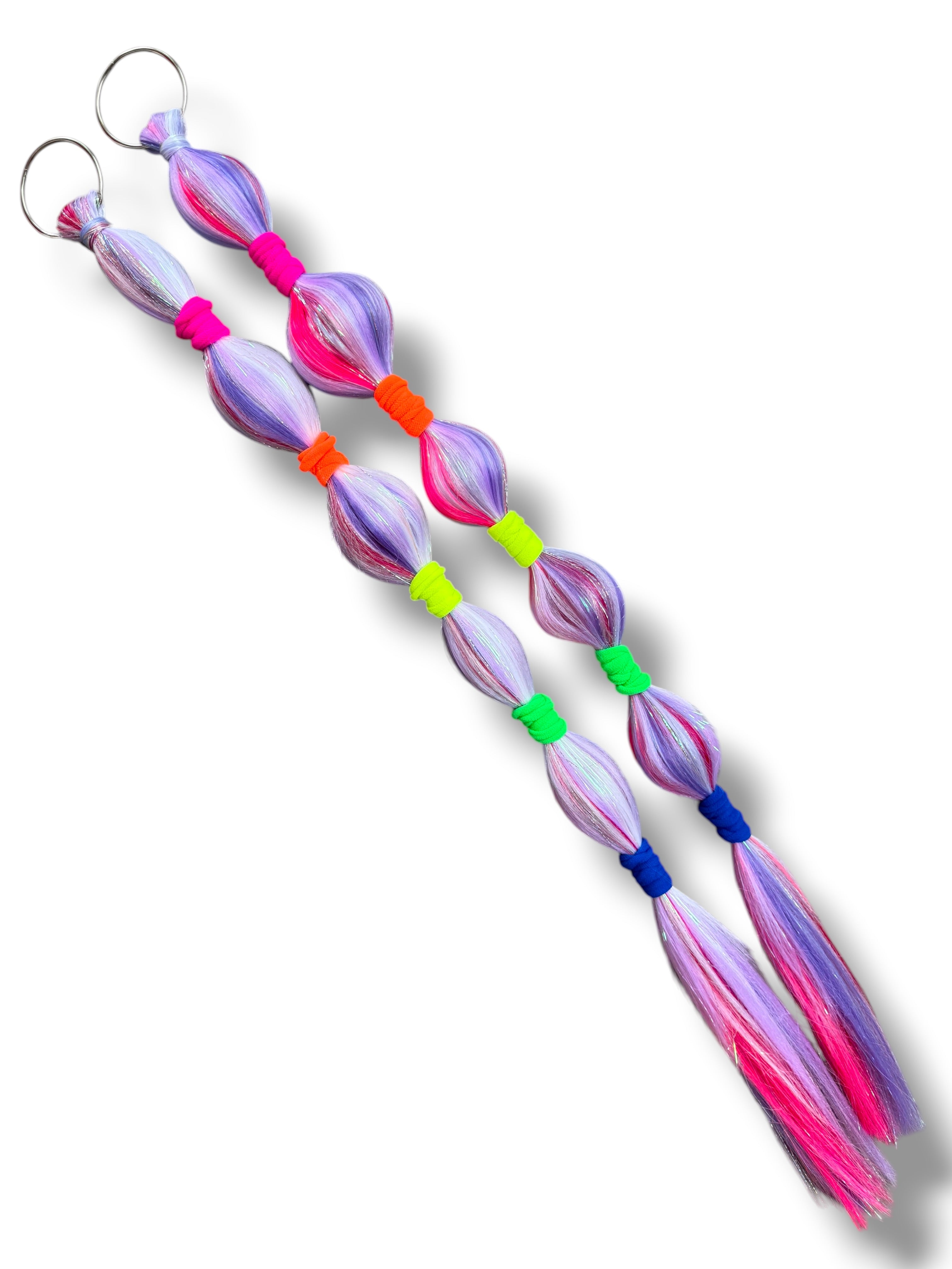 Clip On O-Ring Festival Braid Extension Set