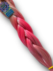 Roze - Pink Ombre Tinsel Braiding Hair