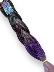 Evie - Purple Ombre Tinsel Braiding Hair