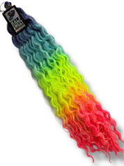 Fast & Left - Ombré Tinsel Curly Hair