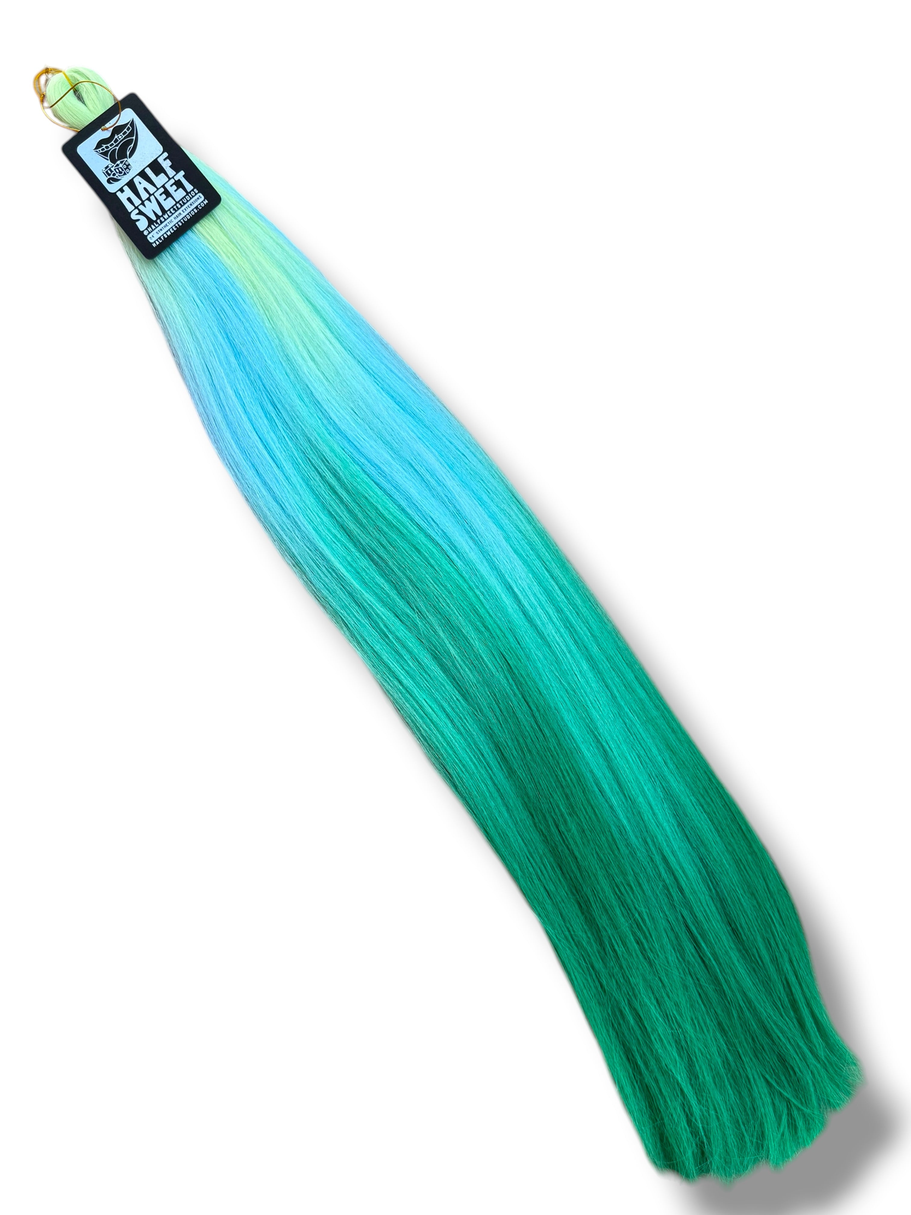 First Encounter - Blue & Green Super Premium Ombré Braiding Hair