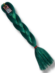 Frog Rock - Deep Green Tinsel Braiding Hair