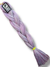 Gatekeeper - Fuchsia & Silver Tinsel Braiding Hair